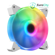 Кулер до корпусу Jiuweihu-4D EZF-12025 White RGB підсвічування