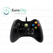 Провідний геймпад Microsoft Xbox 360 Controller Black для ПК
