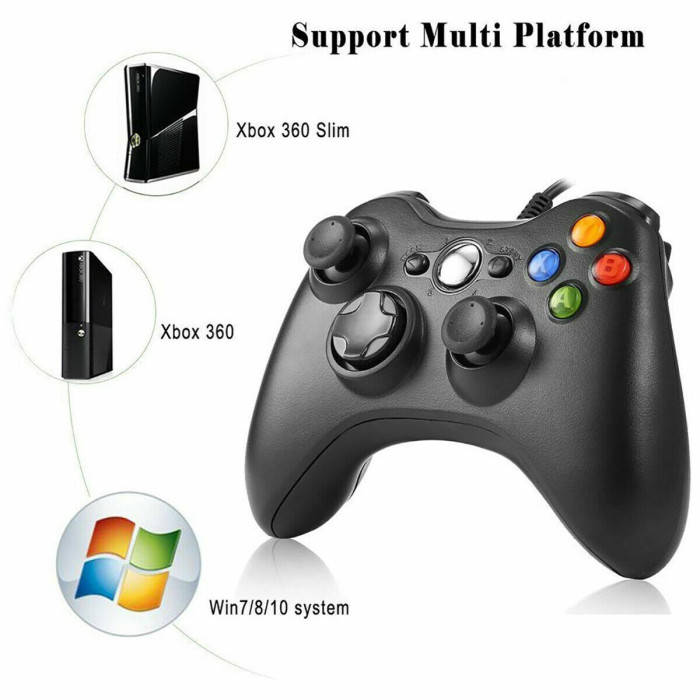 Microsoft Xbox 360 Controller Black ПК
